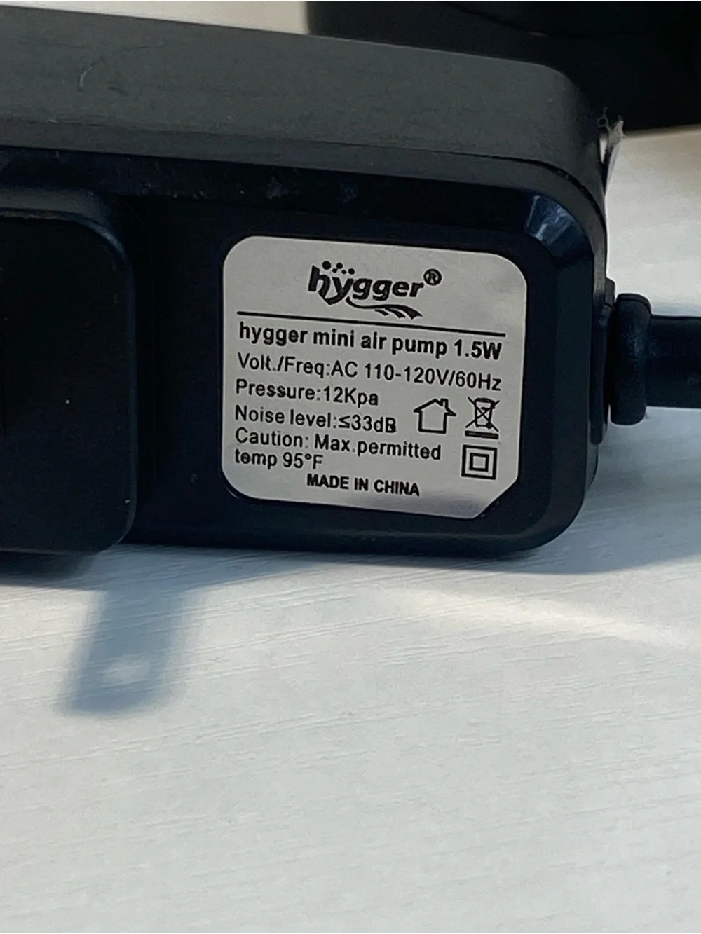 hygger Quiet Mini Small Aquarium Air Pump Betta Fish Tank Bubbler Oxygen Aeratio